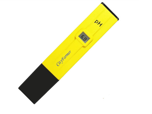 CityFarmer PH Meter for Water Hydroponics, with 2 Pack of Calibration Solution Mixture Included